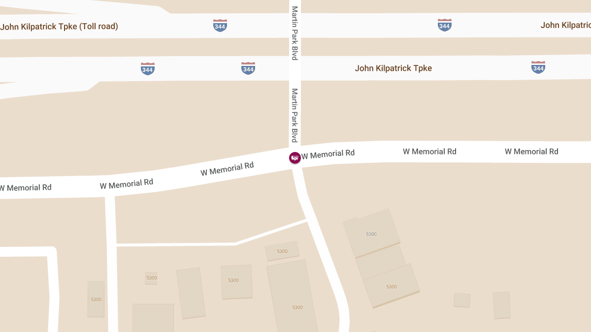 Injury Accident at Memorial Rd & Martin Park Blvd