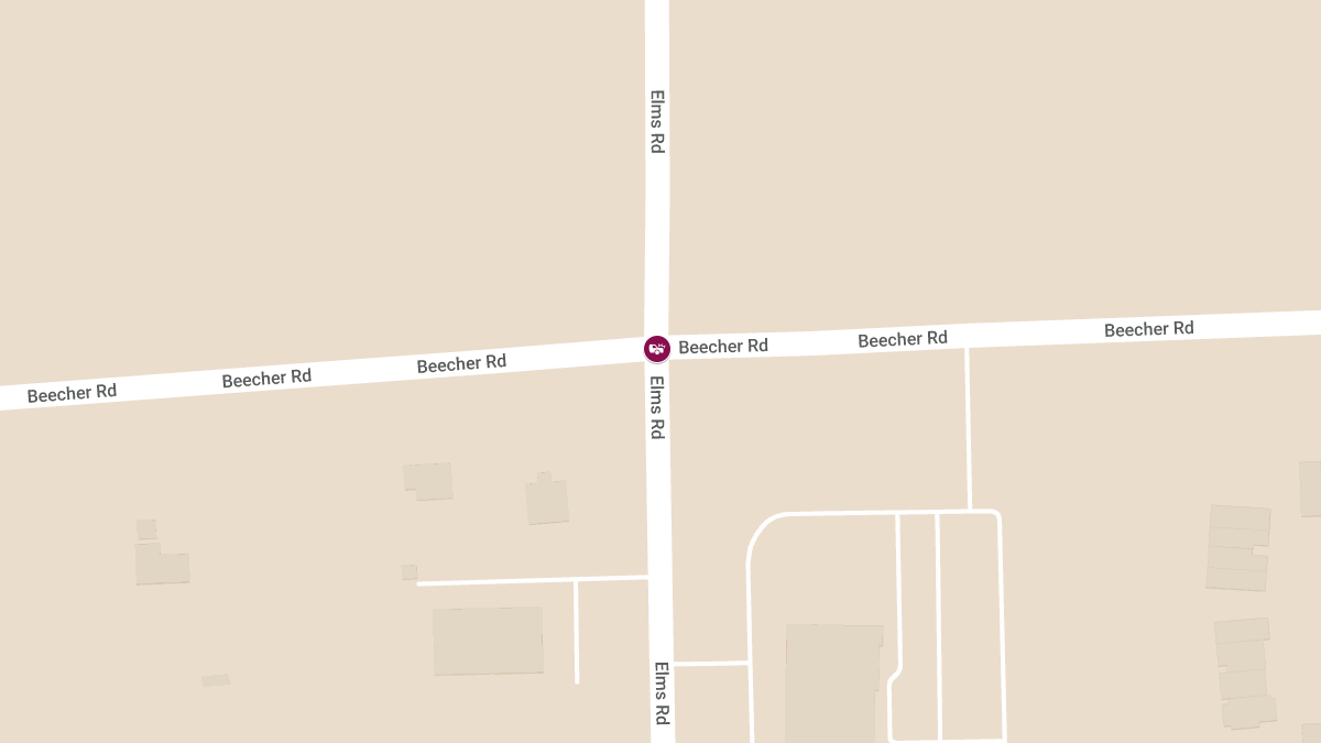 Injury Accident at N Elms Rd & Beecher Rd