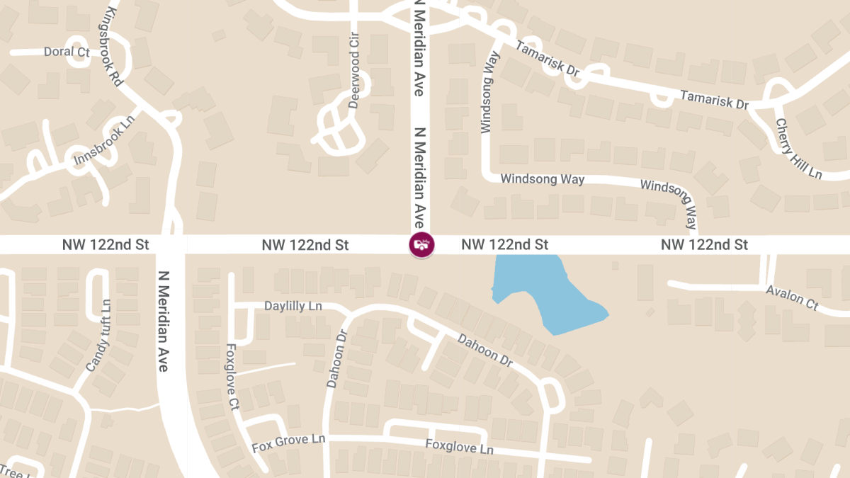 Injury Accident at N Meridian Ave & NW 122nd St