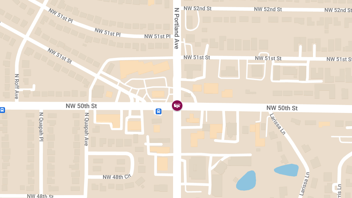 Injury Accident at NW 50th St & N Portland Ave