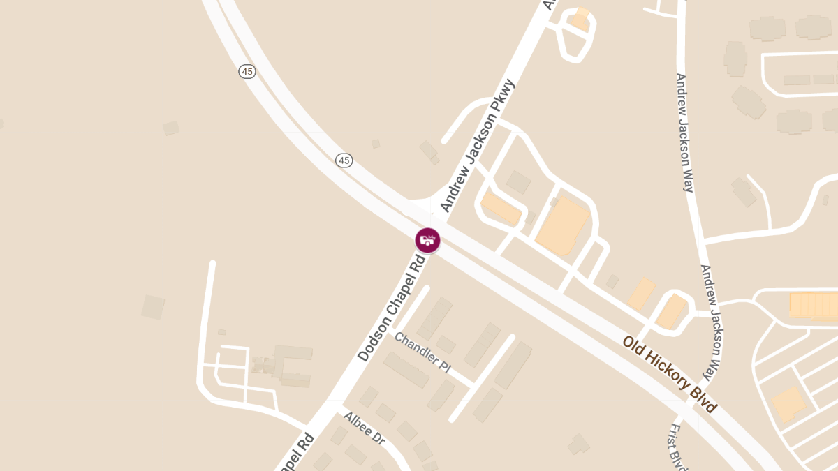 Injury Accident at Old Hickory Blvd and Andrew Jackson Pkwy