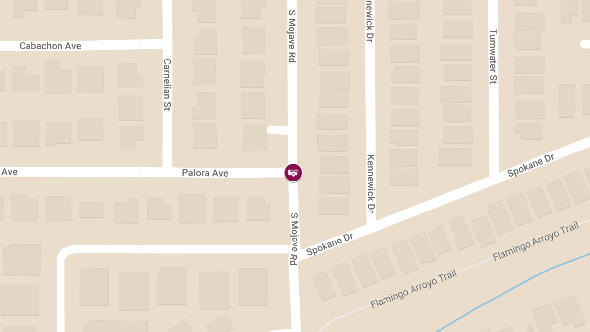 Injury Accident at Palora Ave & S Mojave Rd