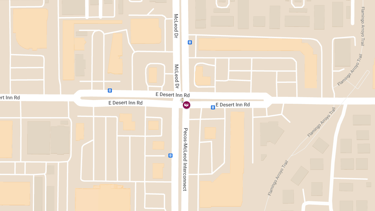 Injury Accident at Pecos McLeod Interchange & E Desert Inn Rd