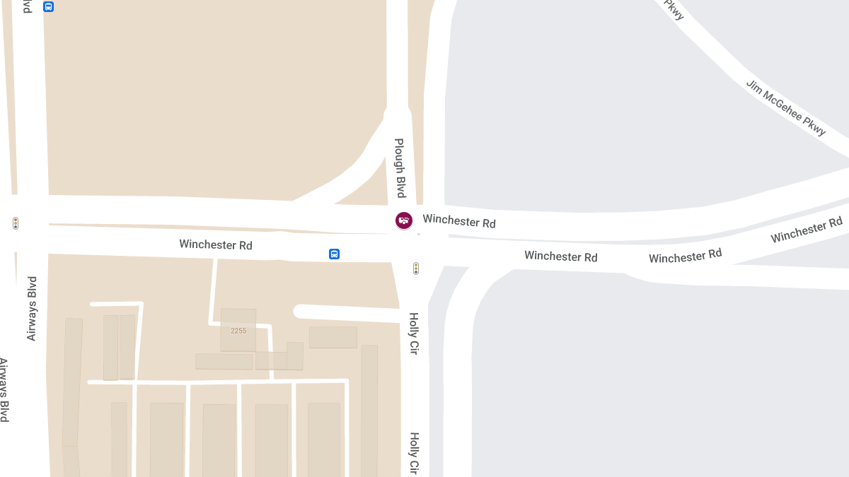 Injury Accident at Plough Blvd and Winchester Rd