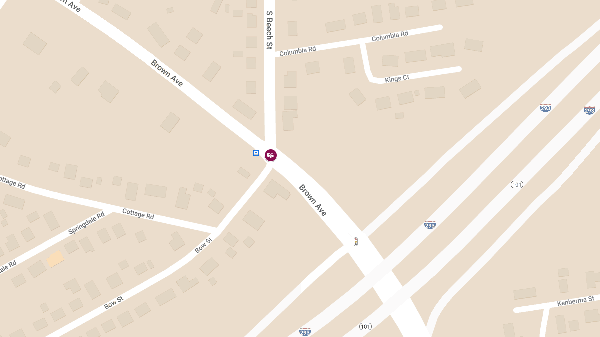 Injury Accident at S Beech St & Brown Ave