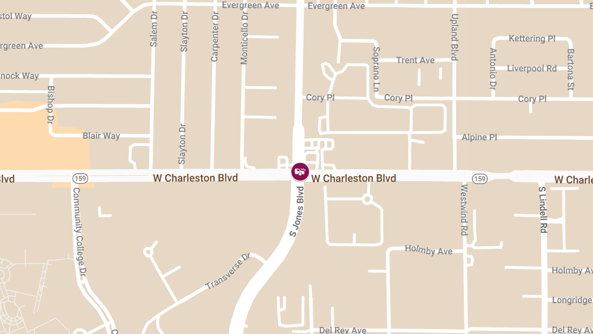 Injury Accident at S Jones Blvd & W Charleston Blvd
