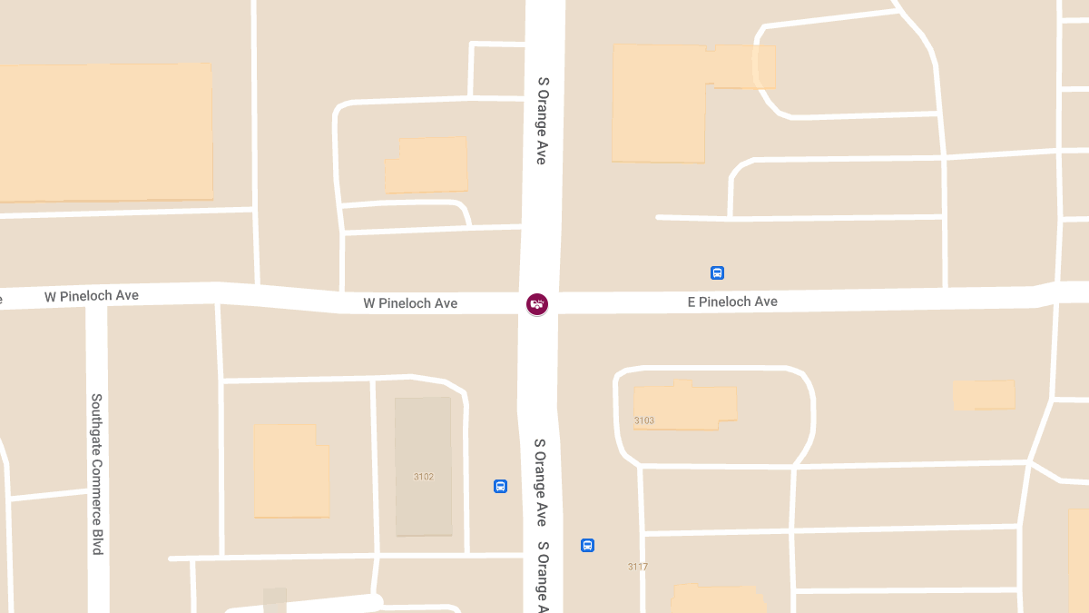 Injury Accident at S Orange Ave & E Pineloch Ave