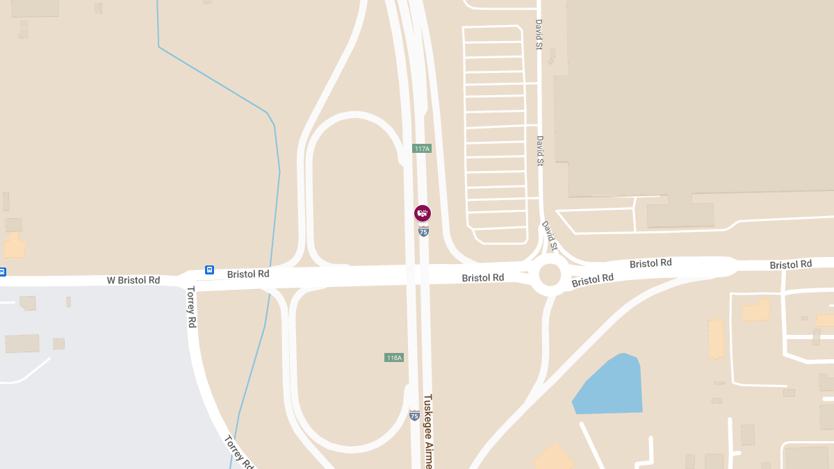 Injury Accident at SB I-75 & SB I-75 to EB Bristol Ramp