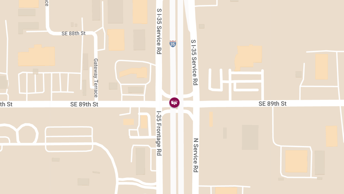 Injury Accident at SE 89th St & I-35/I-35 Service Rd