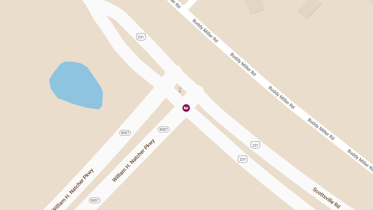 Injury Accident at Scottsville Rd & Hwy 9007