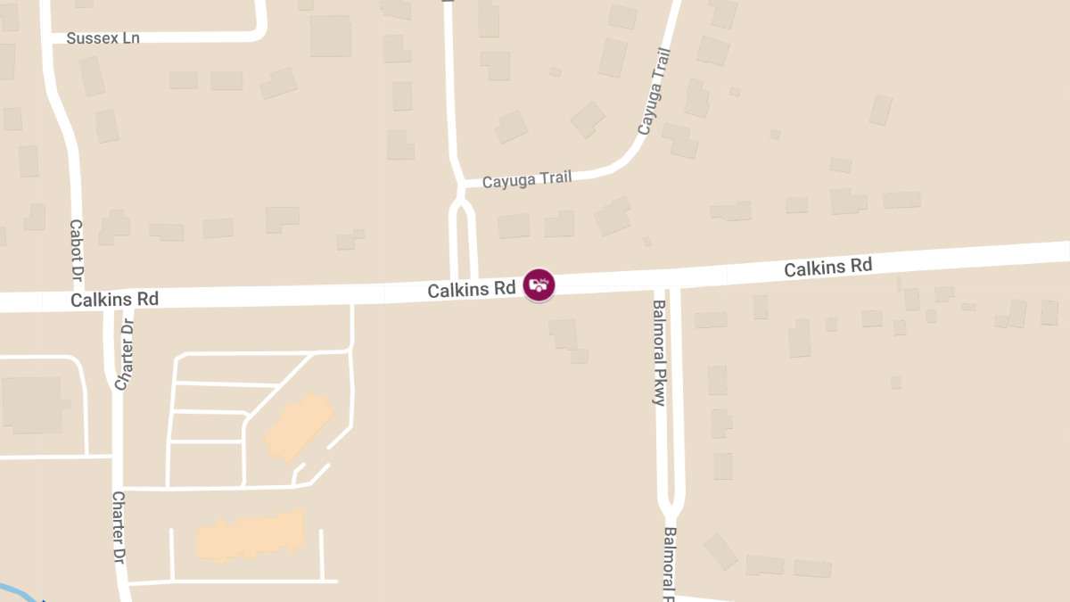Injury Accident at Tahoe Trl & Calkins Rd