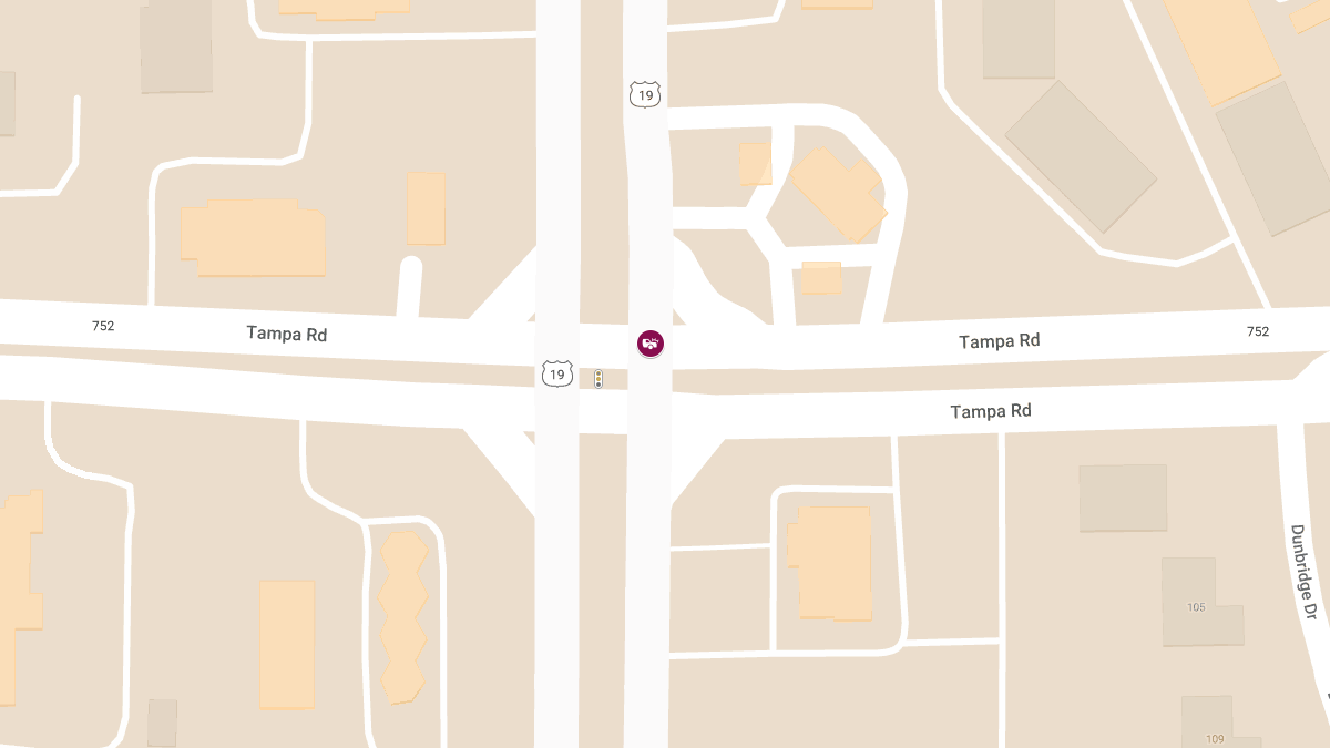 Injury Accident at US-19 & Tampa Rd