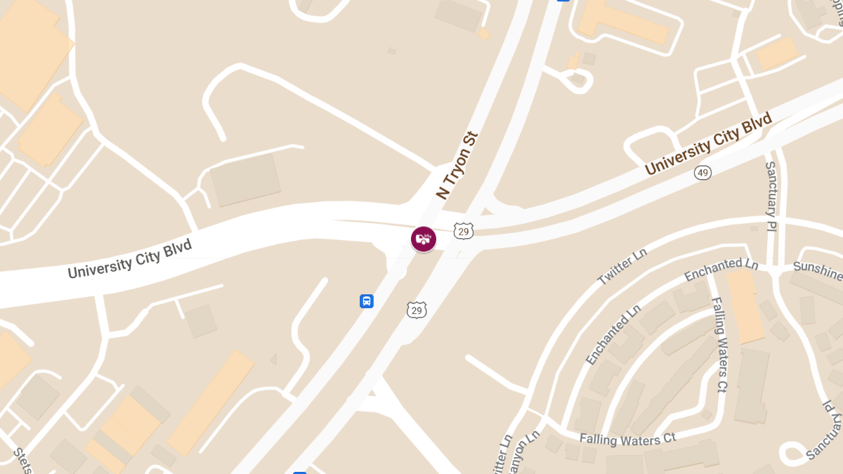 Injury Accident at University City Blvd & N Tryon St