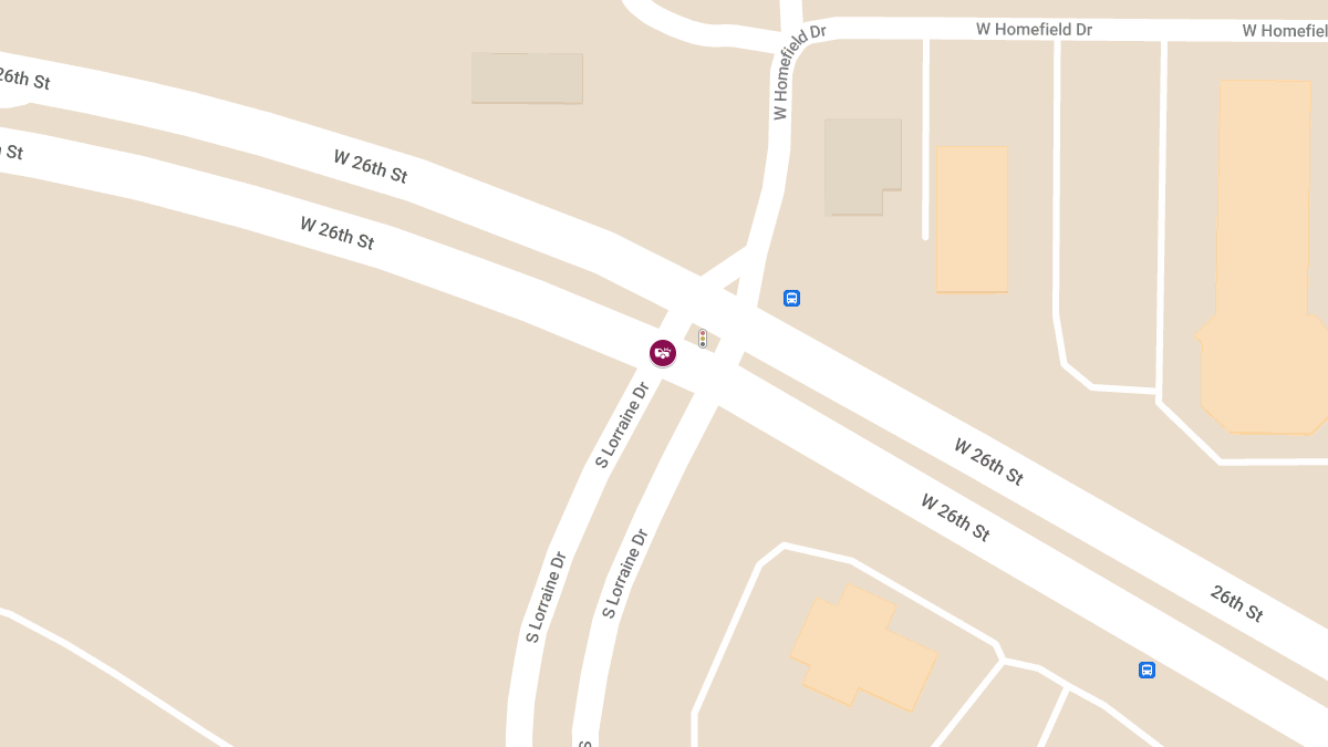 Injury Accident at W 26th St and S Lorraine Dr