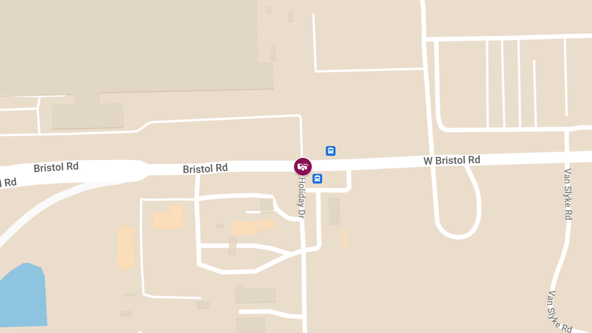 Injury Accident at W Bristol Rd & Holiday Dr