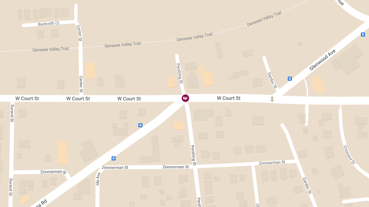 Injury Accident at W Court St and Pershing St
