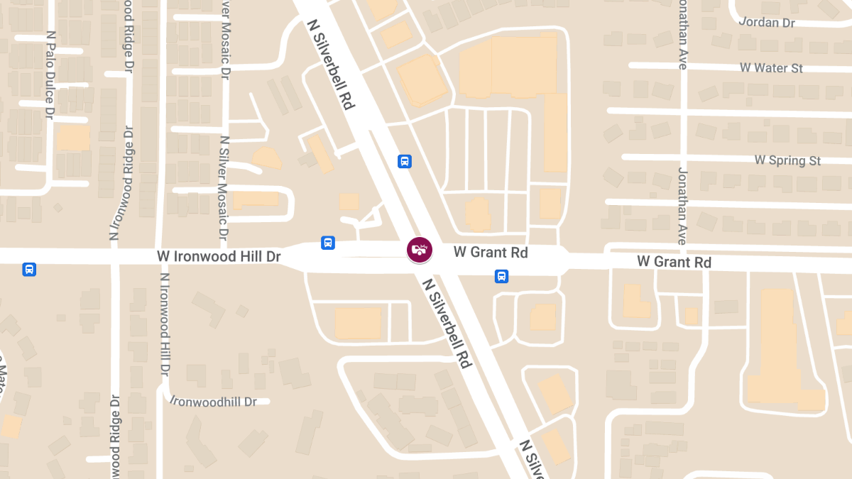 Injury Accident at W Grant Rd & N Silverbell Rd