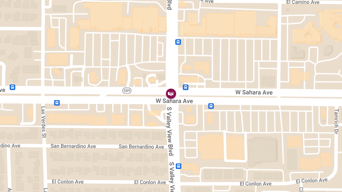 Injury Accident at W Sahara Ave & S Valley View Blvd