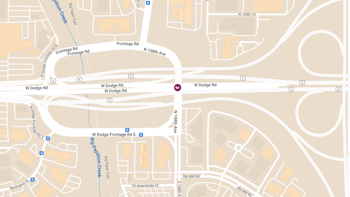 Injury Accident at West Dodge Rd & 108th St