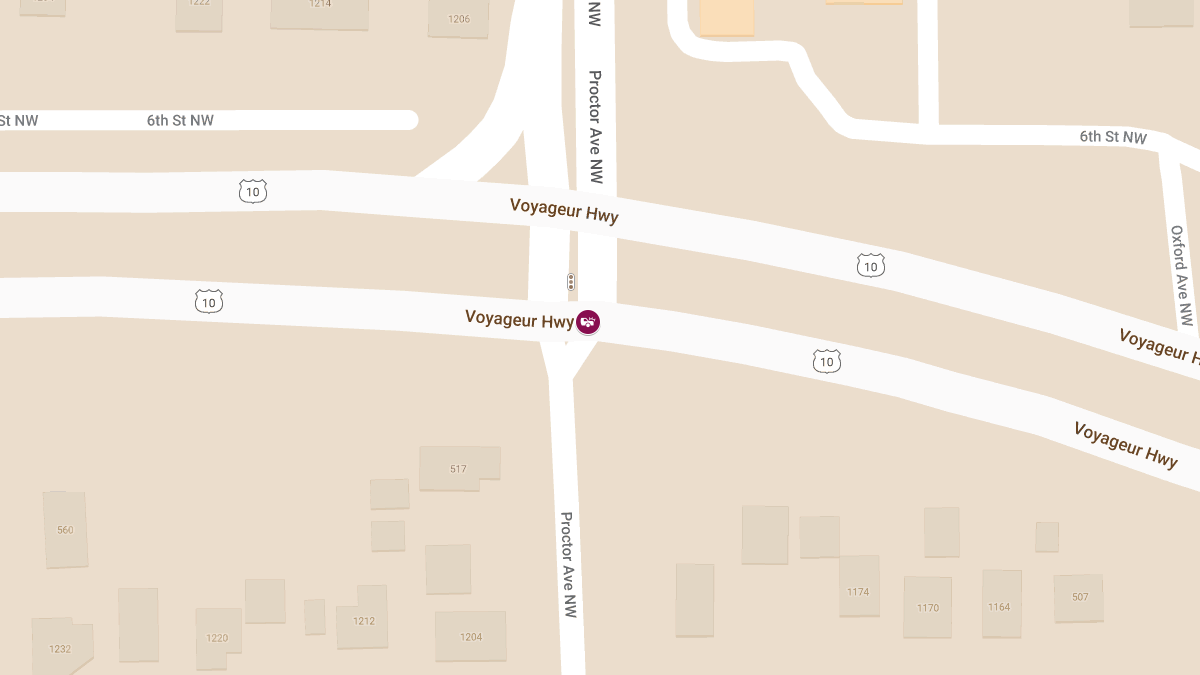 Injury Accident at Westbound Hwy 10 & Proctor Ave