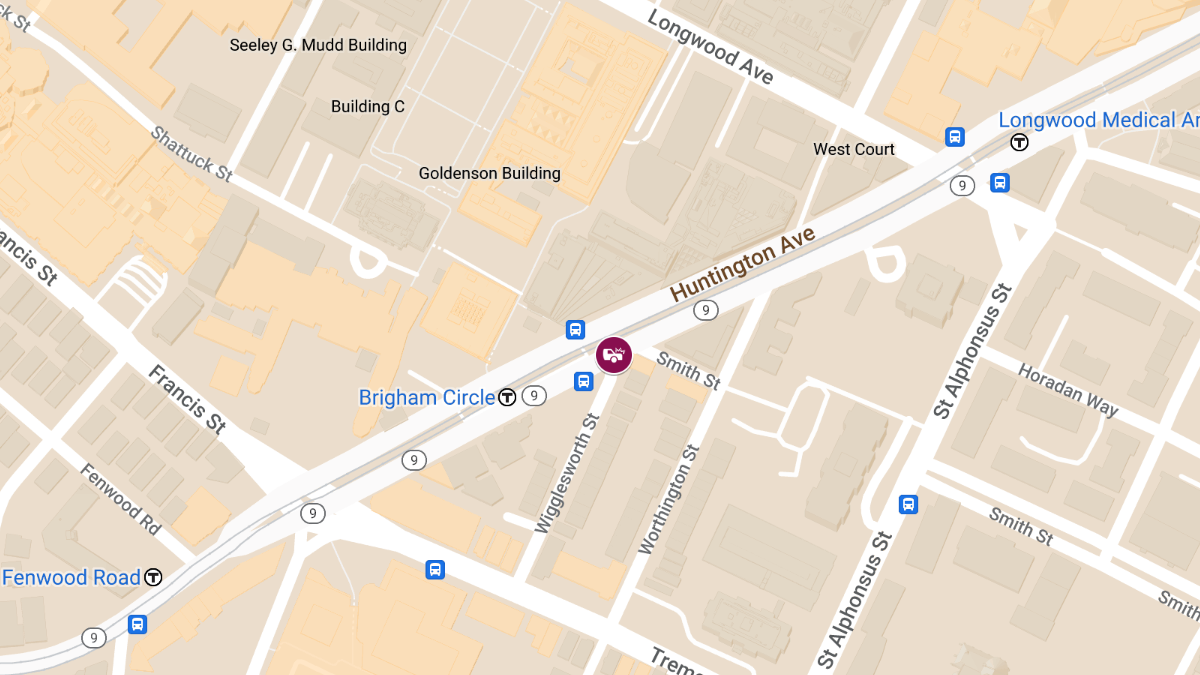 Injury Accident at Wigglesworth St & Huntington Ave