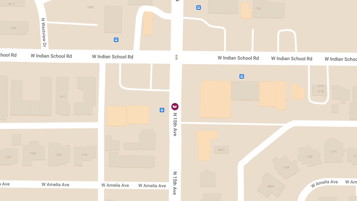Injury Accident on 15th Ave South of Indian School Rd