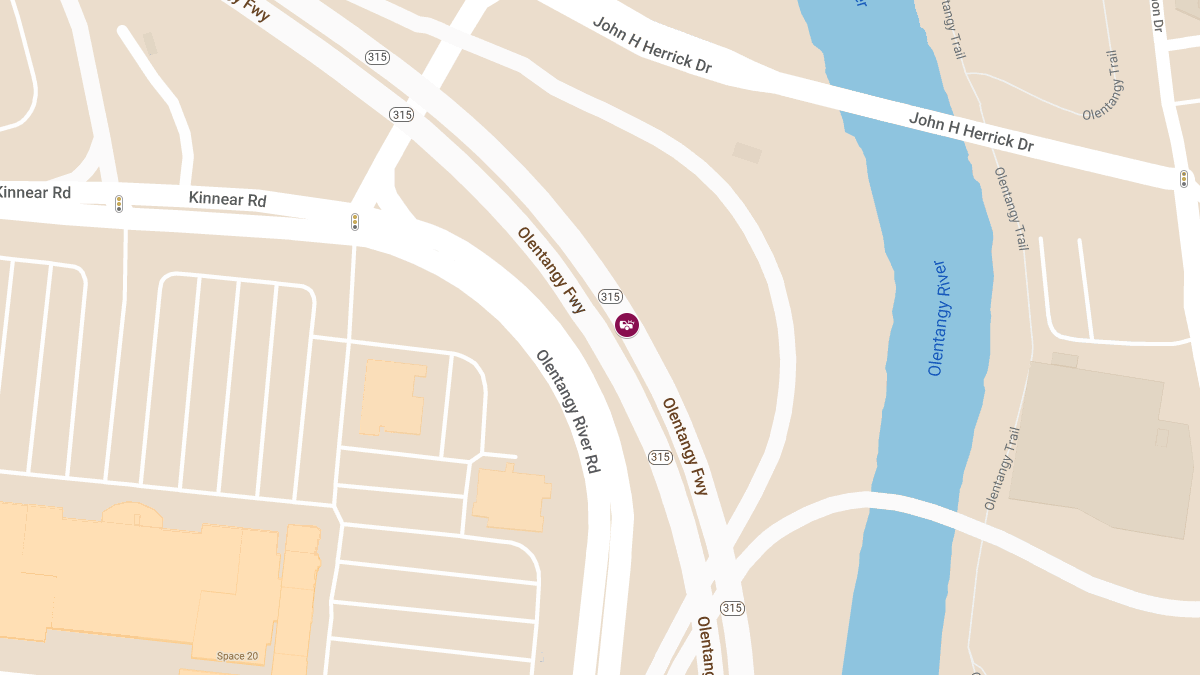 Injury Accident on 315 South After Kinnear Rd