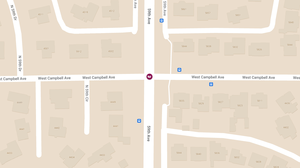 Injury Accident on 59th Ave at Campbell Ave