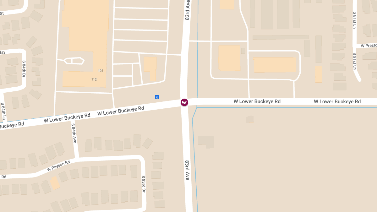 Injury Accident on 83rd Ave at Lower Buckeye Rd