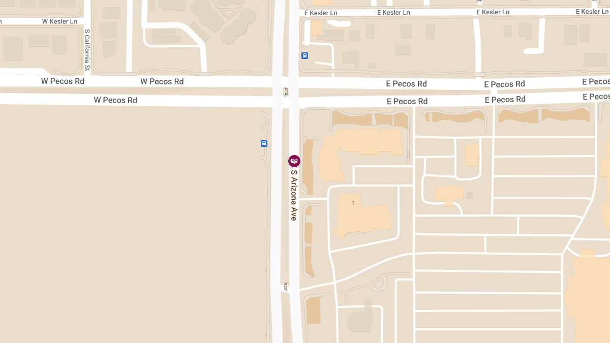 Injury Accident on Arizona Ave (State Rte 87) South of Pecos Rd