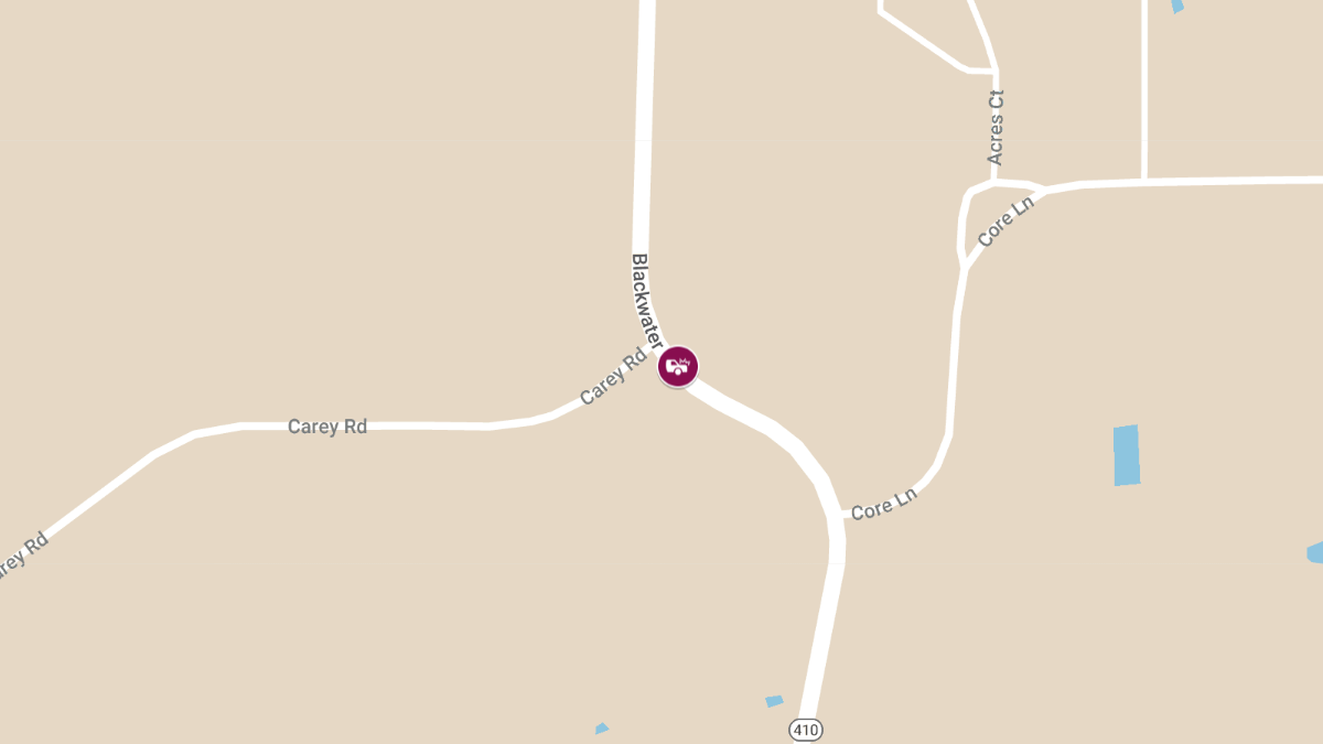 Injury Accident on Blackwater Rd at Carey Rd