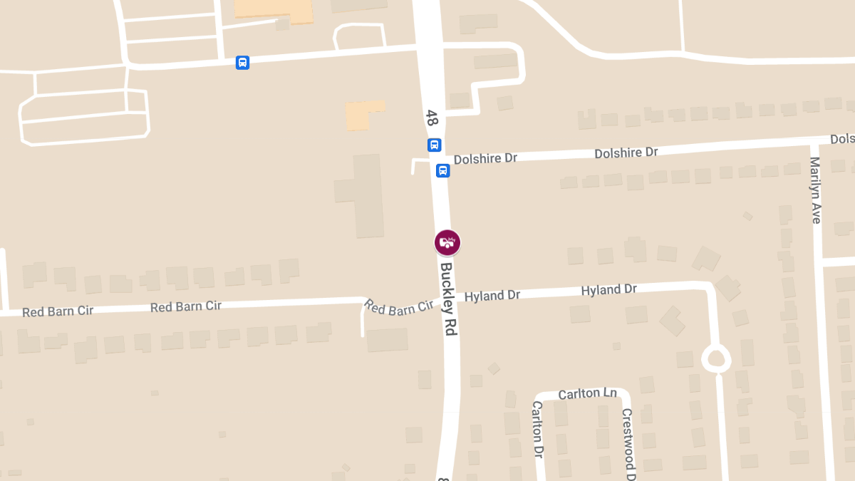 Injury Accident on Buckley Rd at Hyland Dr