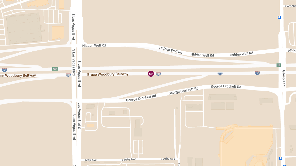 Injury Accident on Collector Distributor N at S I-215 Southbound Split