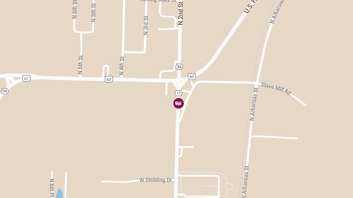 Injury Accident on EB State Highway 12 Near U.S. Highway 62