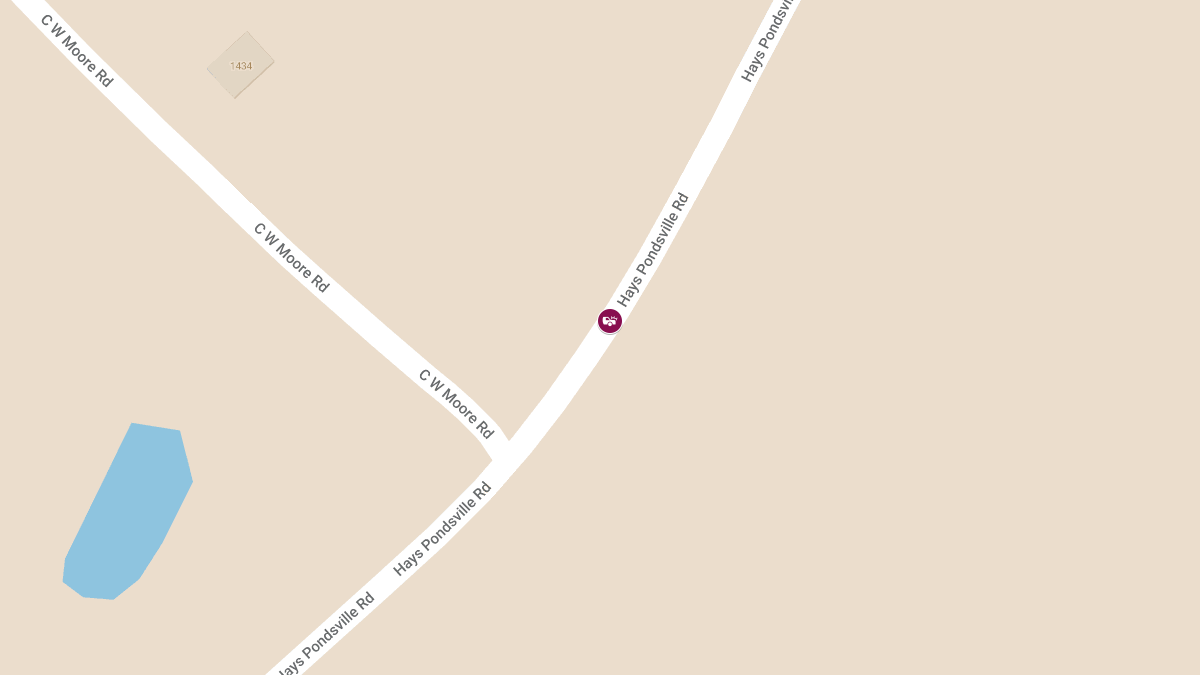 Injury Accident on Hayes Pondsville Rd