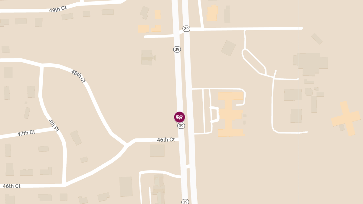 Injury Accident on Hwy 39 North Near Meridian Estates