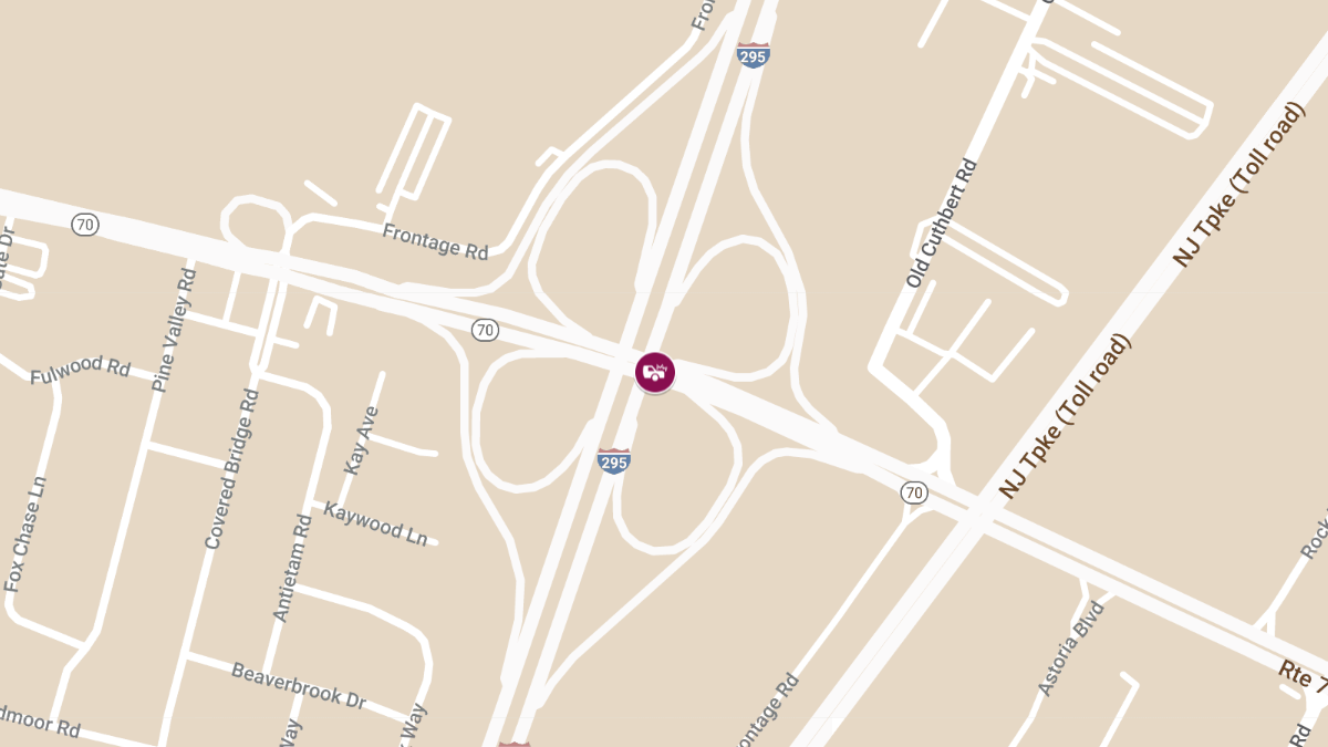 Injury Accident on I-295 South at Rt. 70/Exit 34
