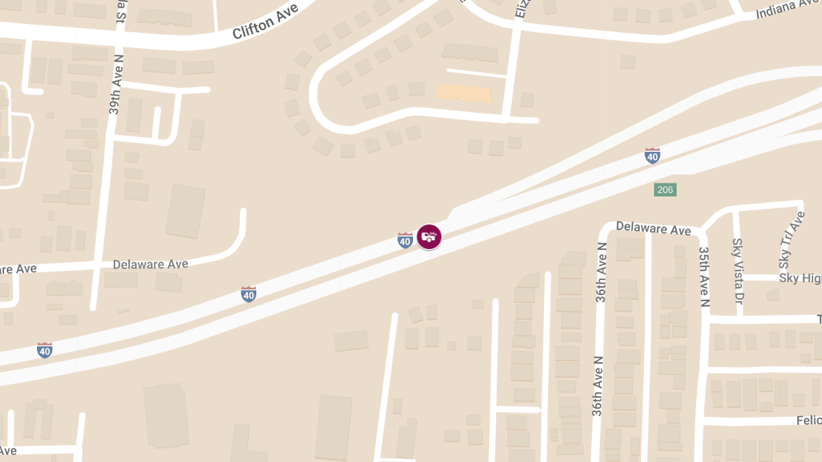 Injury Accident on I-40 E at MM 205 