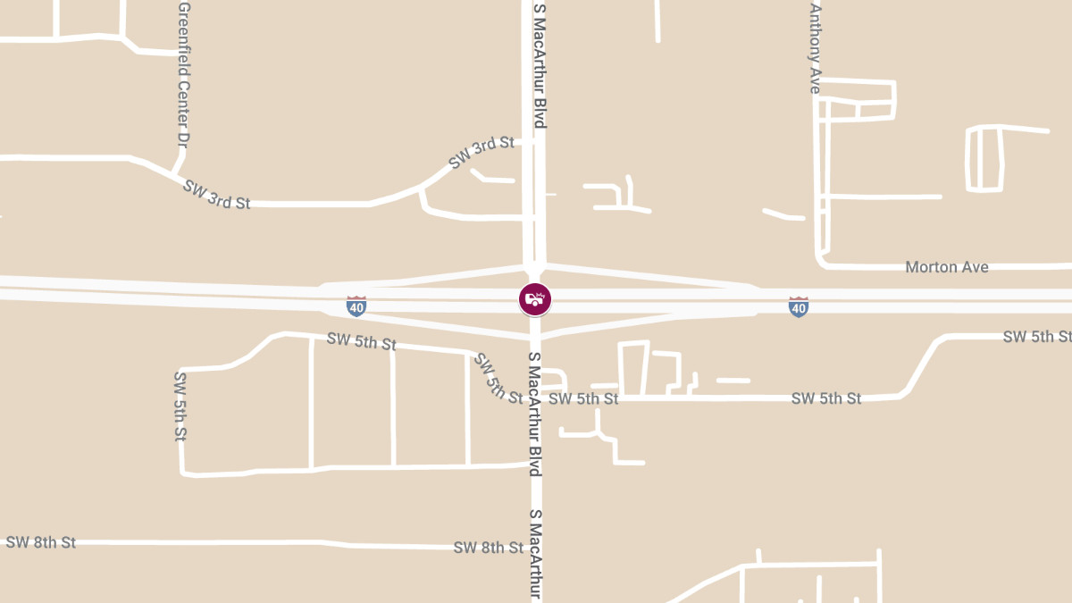 Injury Accident on I-40 E at MacArthur Blvd/Exit 144