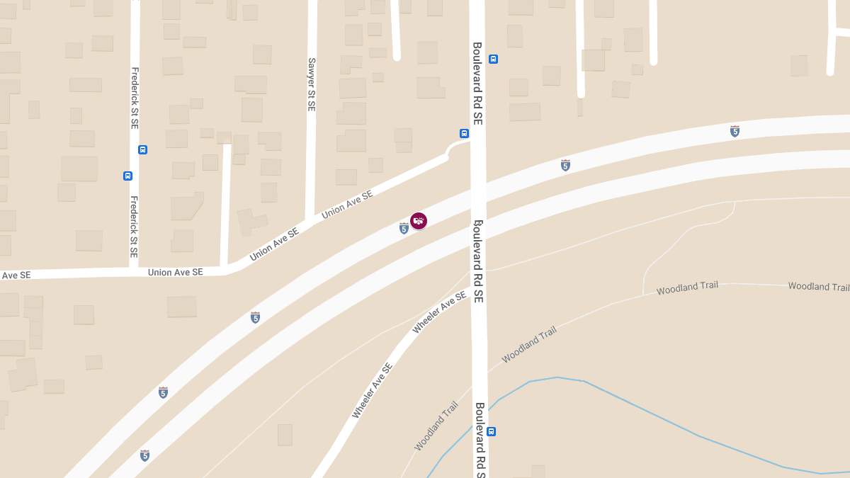 Injury Accident on I-5 NB at Milepost 114