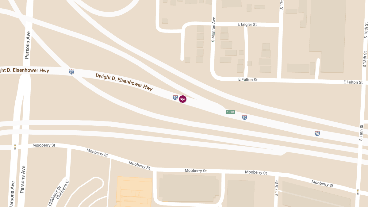 Injury Accident on I-70 East near Parsons Ave Exit