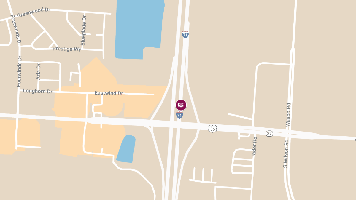 Injury Accident on I-71 North Between Rest Area and US 36/OH 37 Exit