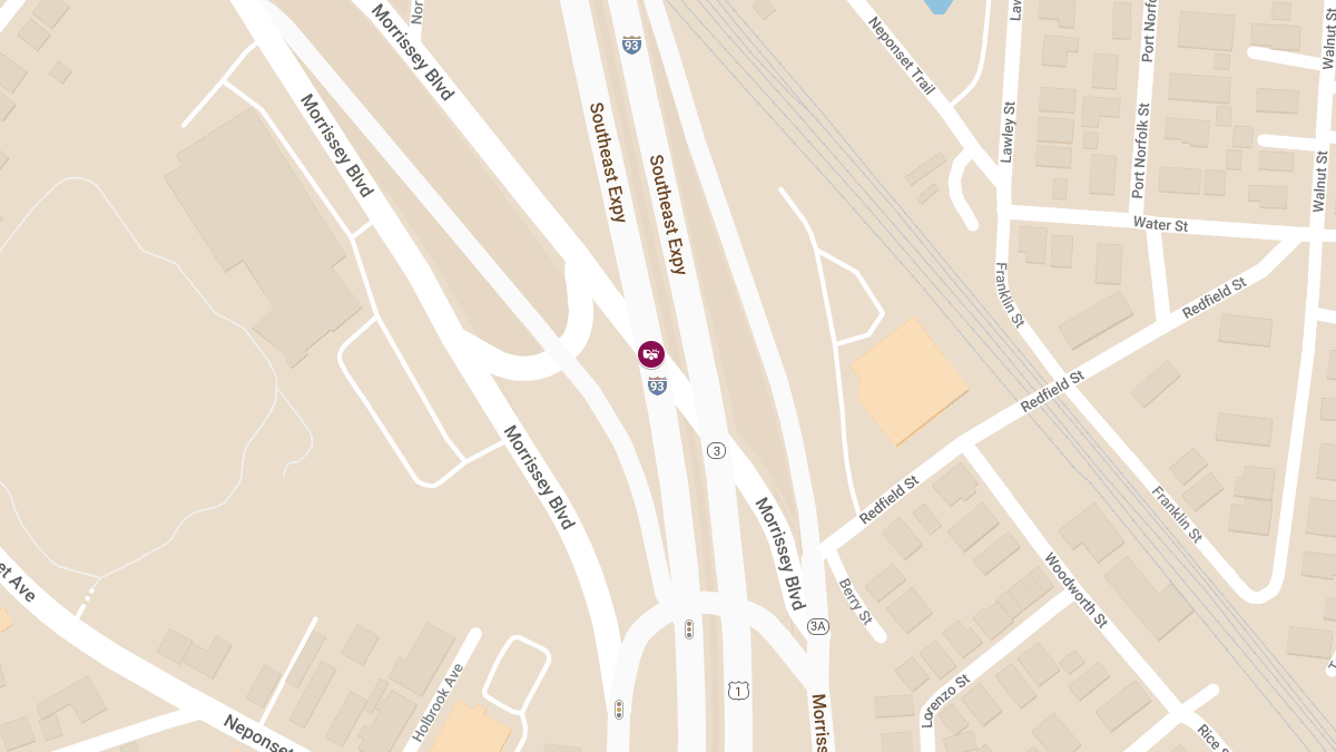 Injury Accident on I-93 South at Massachusetts State Route 3 S