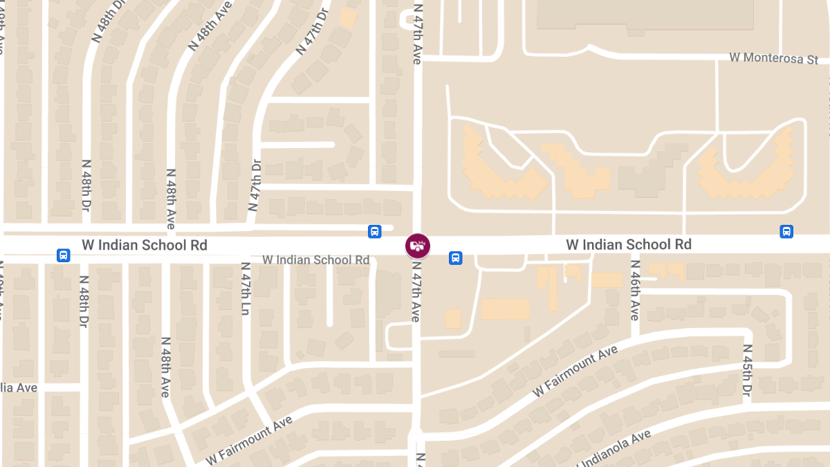 Injury Accident on Indian School Rd West of 47th Ave