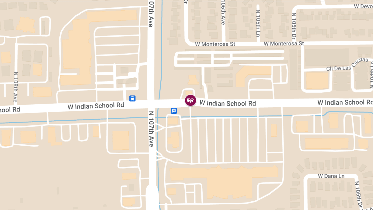 Injury Accident on Indian School Rd near 107th Ave