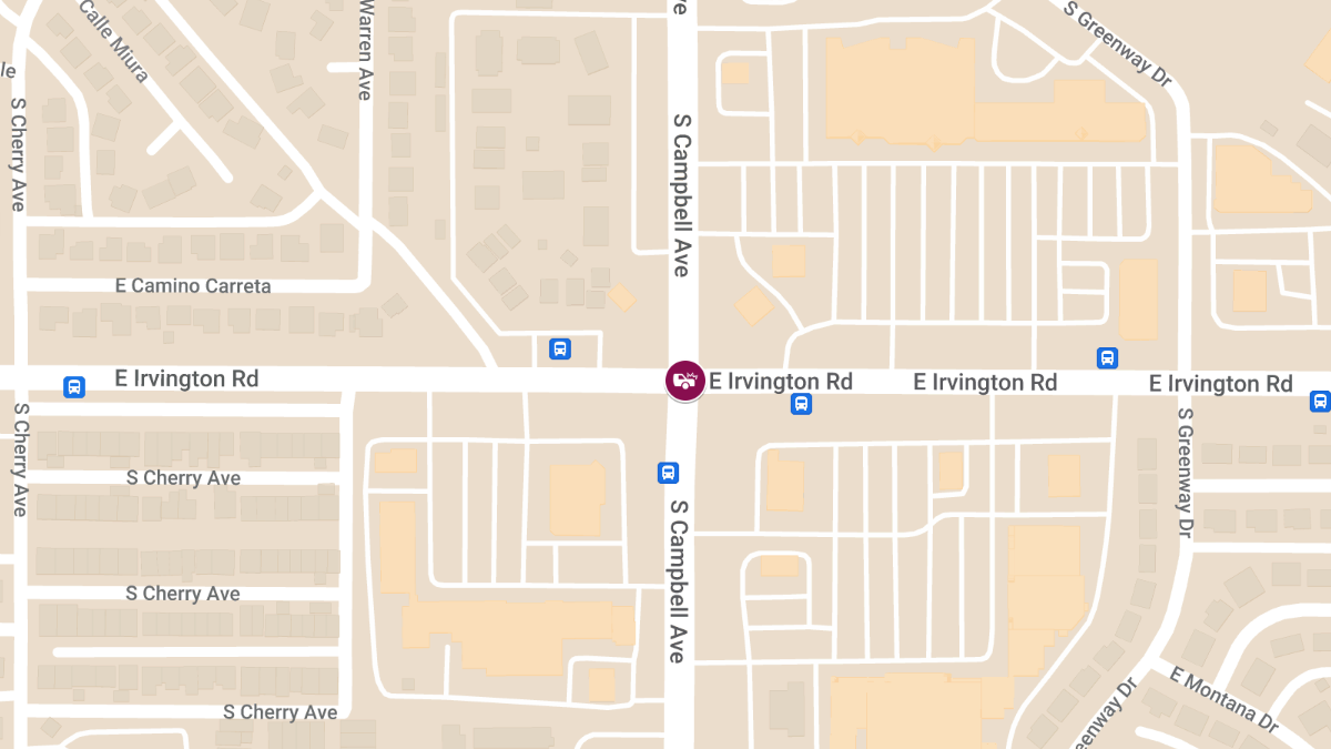 Injury Accident on Irvington Rd at S Campbell Ave