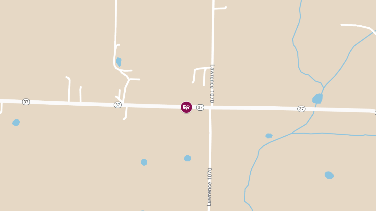 Injury Accident on MO 37 South of Cassville