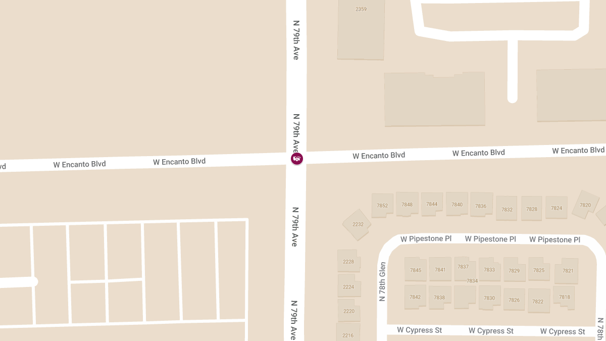 Injury Accident on N 79th Ave at Encanto Blvd