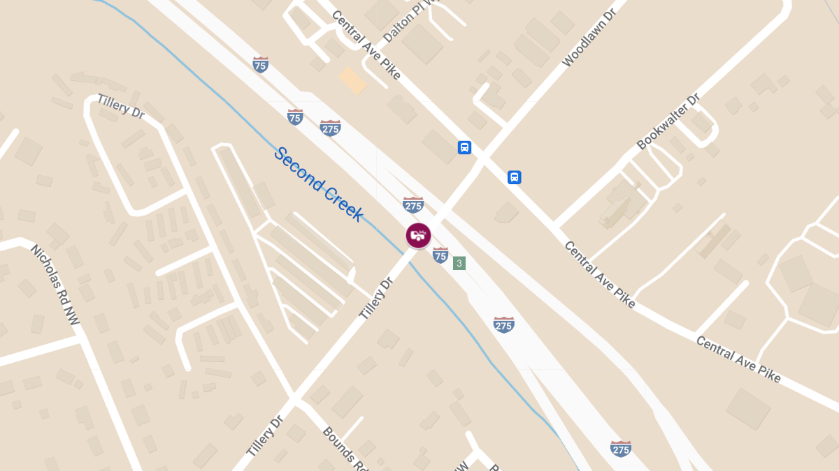 Injury Accident on NB I-75 at 137mm