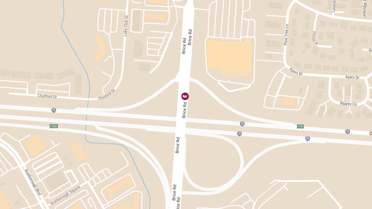 Injury Accident on Northbound Brice Rd Near I-70 East Ramp